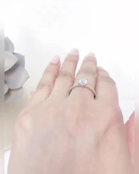 Sterling Silver Cubic Zirconia Ring