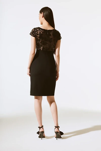 Cap Sleeves Pen-Style Dress