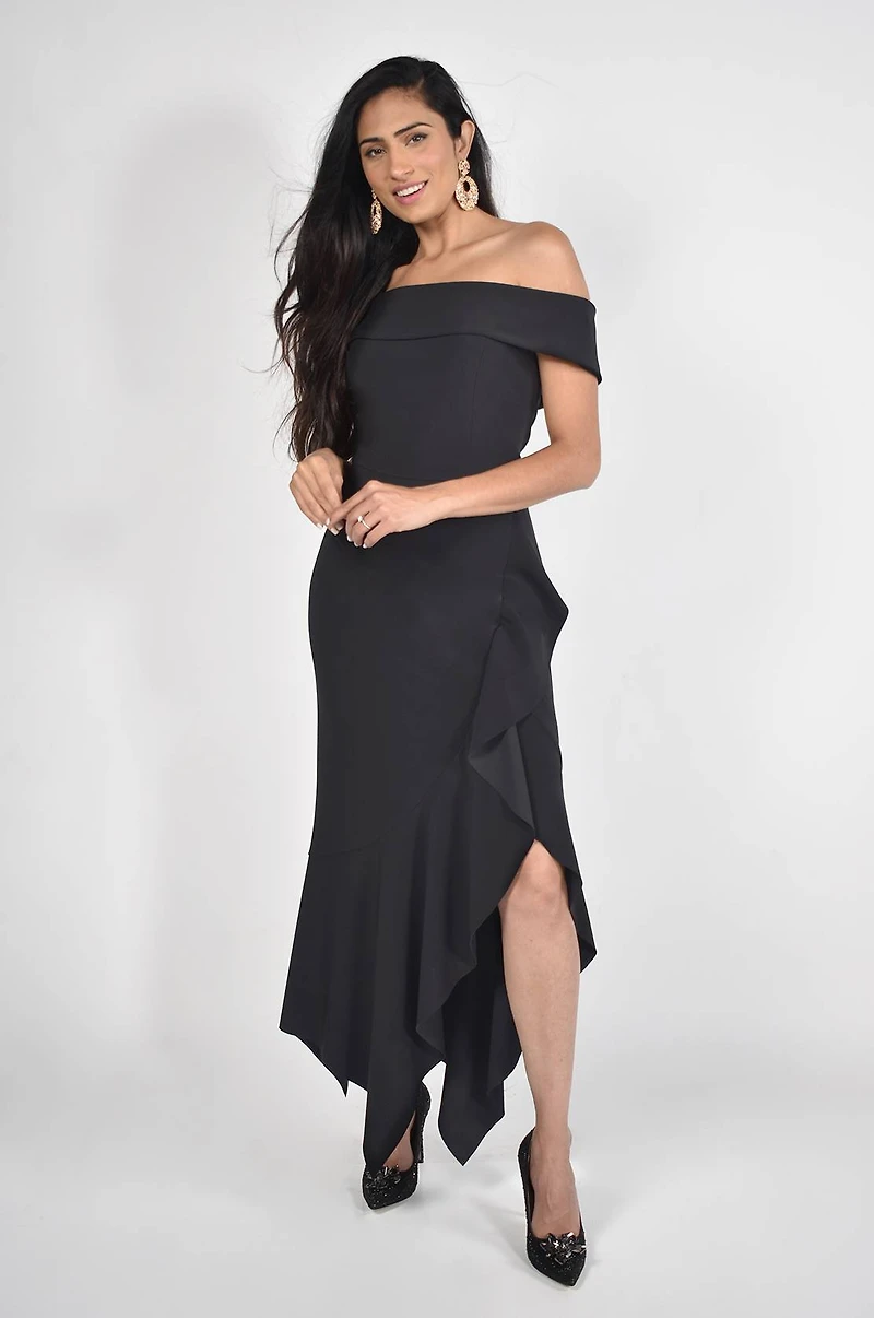 Asymmetrical Hemline Dress