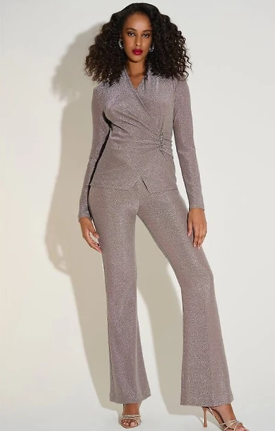 Wrap Style V-Neckline Ruched Top