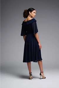 Off-Shoulder Flutter Sleeves Dress