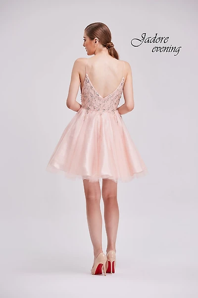Embellished Bodice Tulle Dress