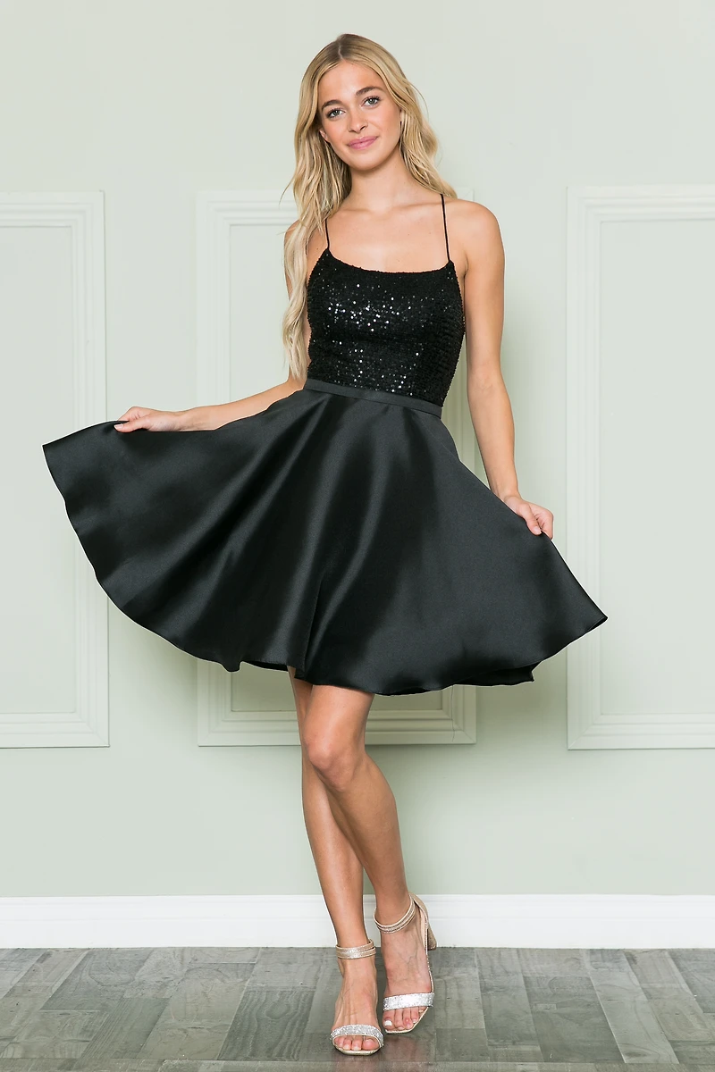 Mikado Skirt Short Dress