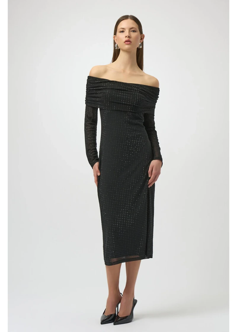 Sheath Off-Shoulder Ruched Dress