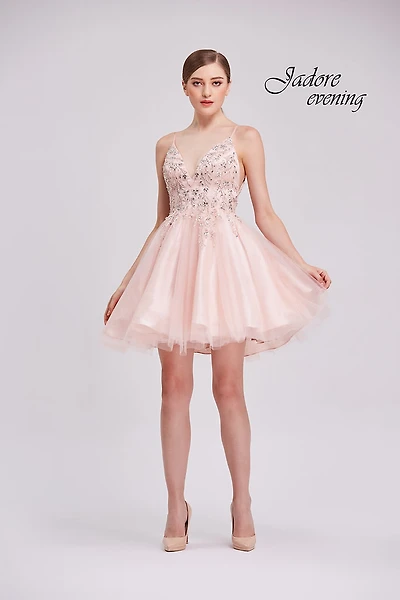 Embellished Bodice Tulle Dress