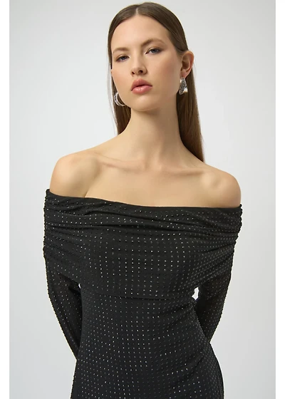 Sheath Off-Shoulder Ruched Dress