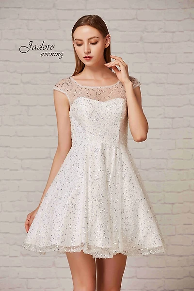 Illusion Top Short Dress