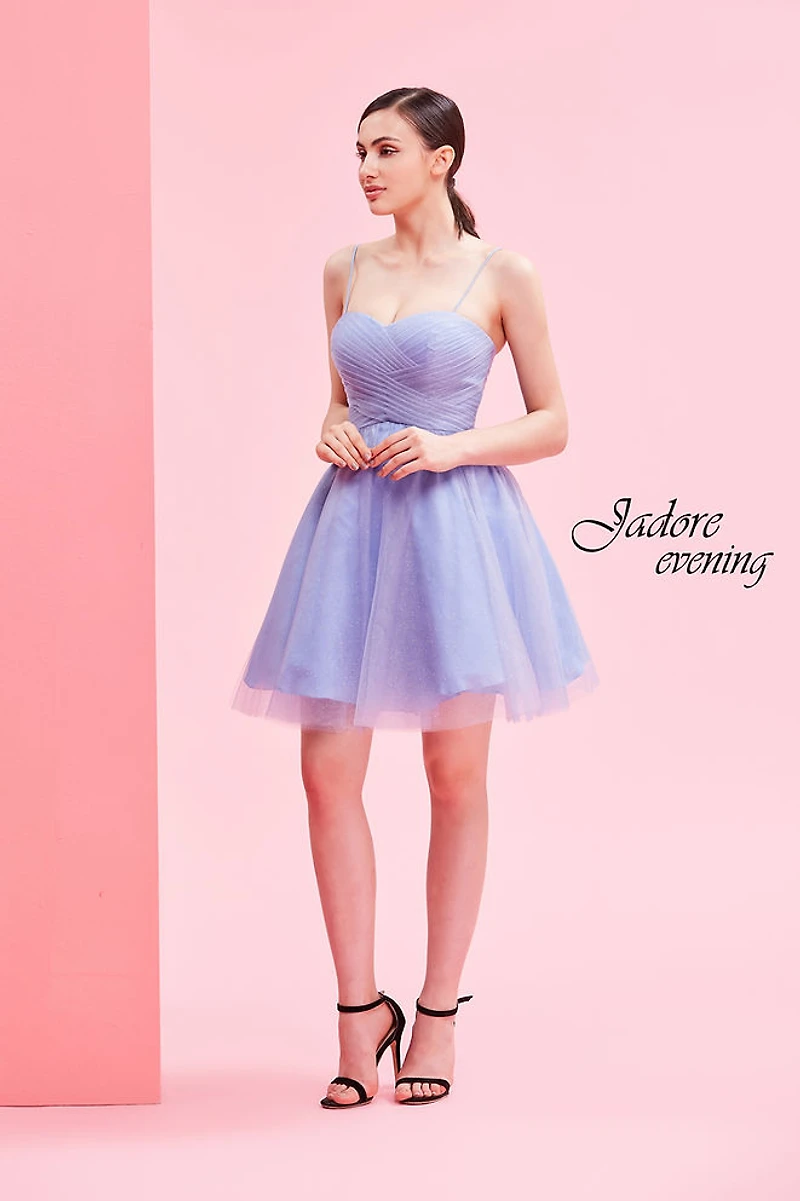 Sparkle Tulle Dress with Pleated Bodice