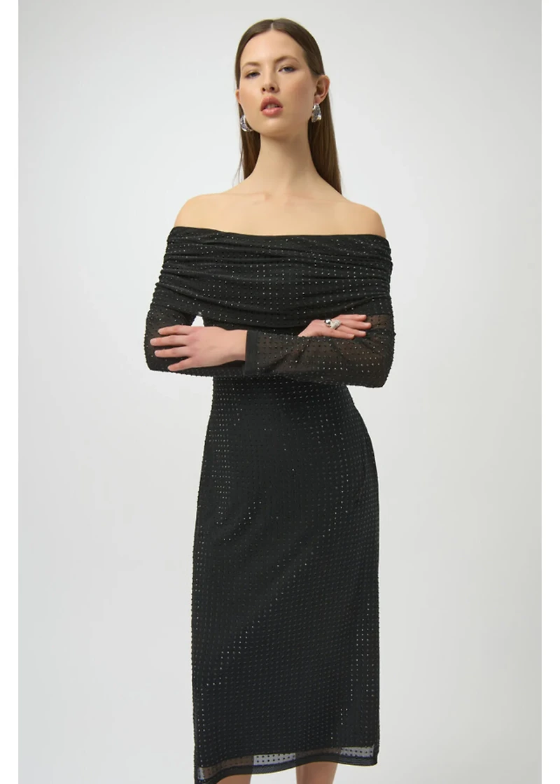 Sheath Off-Shoulder Ruched Dress