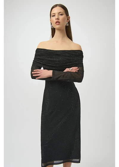 Sheath Off-Shoulder Ruched Dress