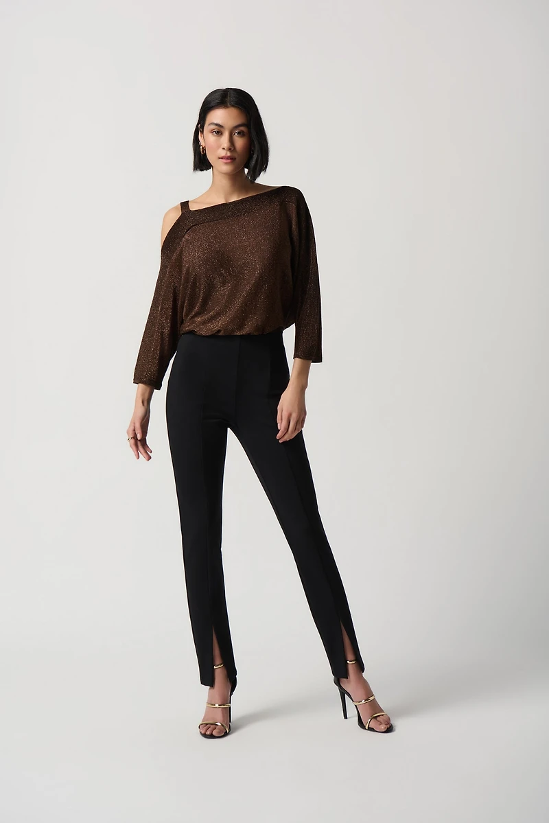 Single Cold Shoulder Knit Top