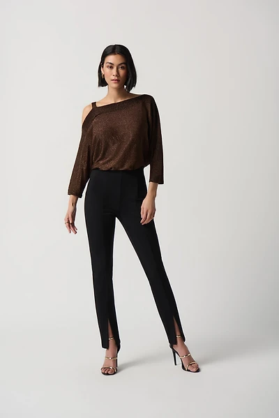 Single Cold Shoulder Knit Top