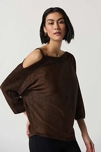 Single Cold Shoulder Knit Top