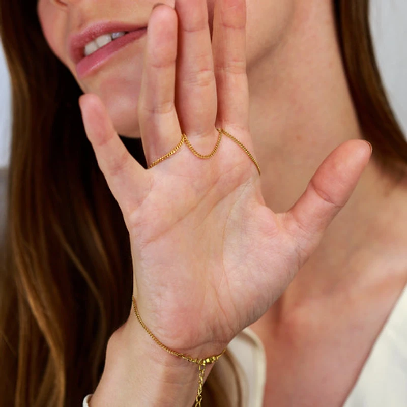 Fun Statement Connected Ring Bracelet