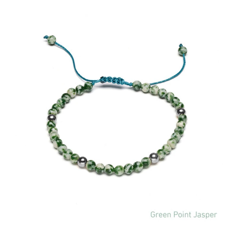 Braided Natural Crystal Bracelet (Spring Freshness)