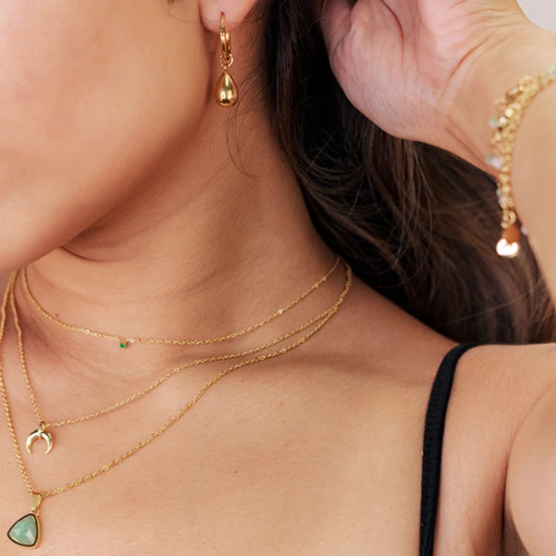 Mini Rain Drop Hoops