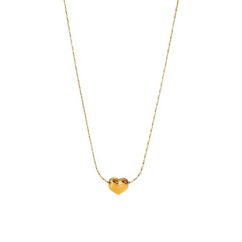 Mini Puffy Heart Necklace