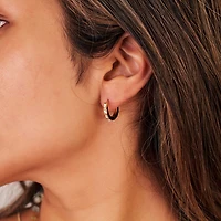 Long Crystal Mini Hoops