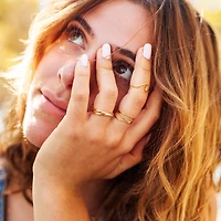 Cross Over Gem Ring