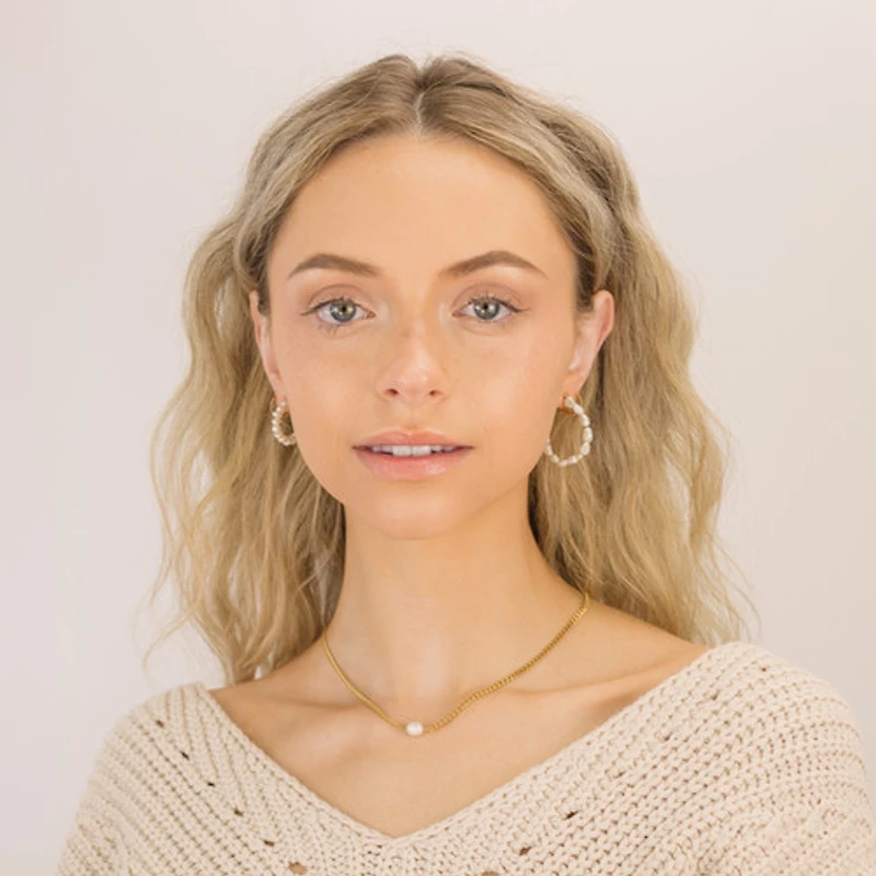 All Pearl Around Hoops