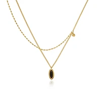 Layered Stone Necklace