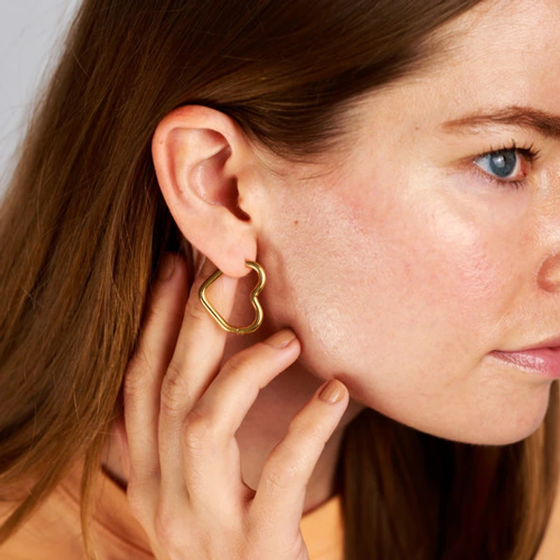 Round Heart Hoops