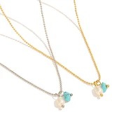 Turquoise Pearl Necklace