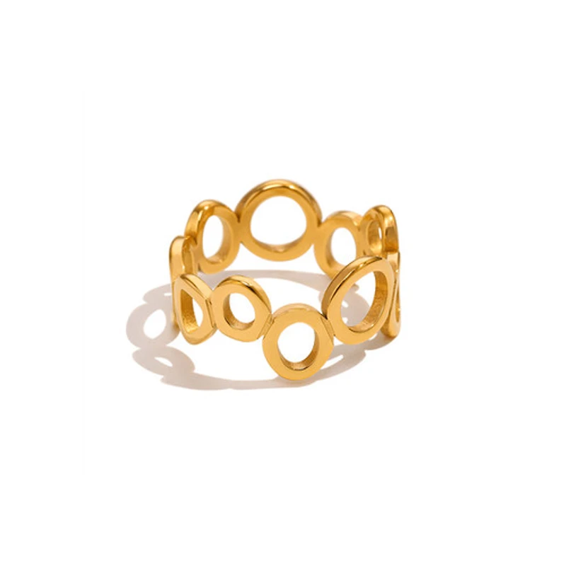 Abstract Circles Ring