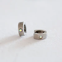 Rainbow Gem Hoops