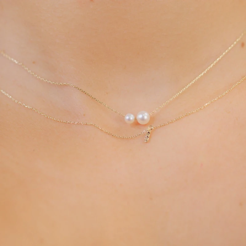 Double Pearl Necklace