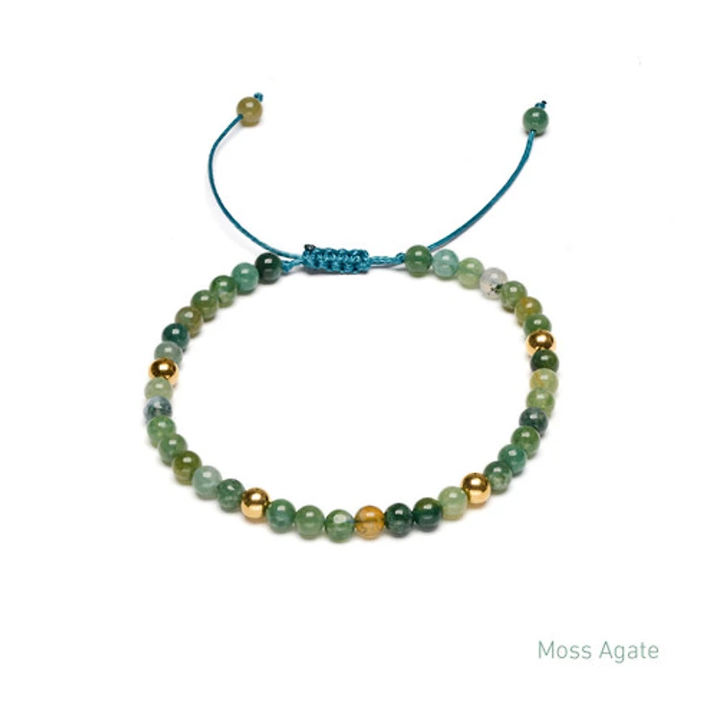 Braided Natural Crystal Bracelet (Spring Freshness)