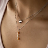 Steel Glamour Heart Necklace