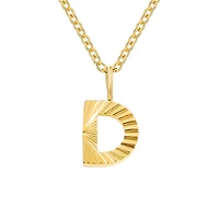 Patterned Initial Necklace (A-N)
