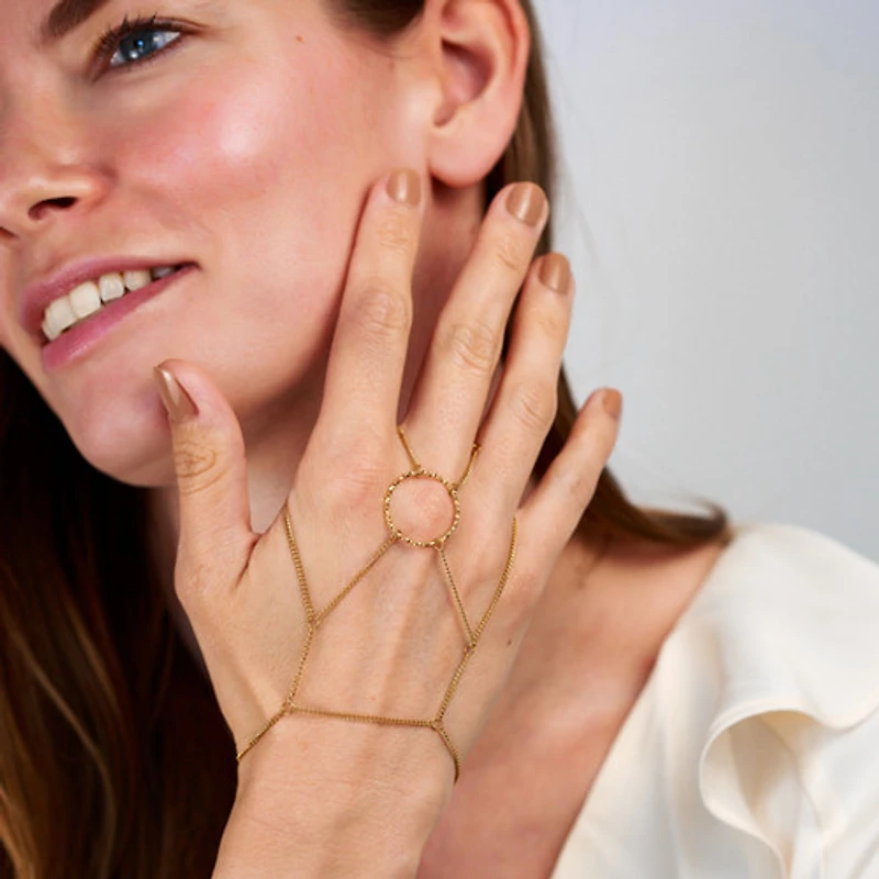 Fun Statement Connected Ring Bracelet