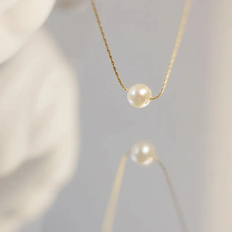 Everyday Single Pearl Necklace