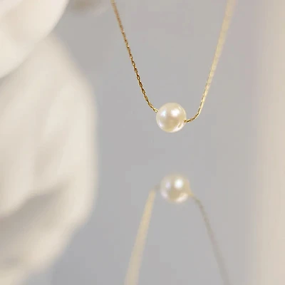Everyday Single Pearl Necklace