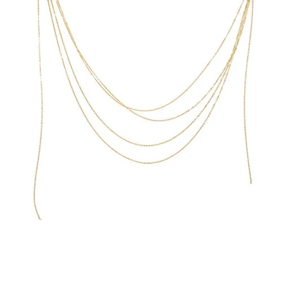 Layered Up Fringe Necklace