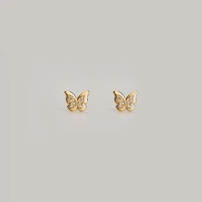 Gem Butterfly Studs