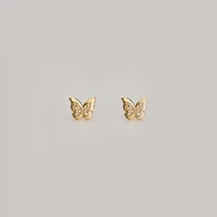 Gem Butterfly Studs