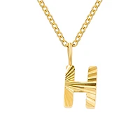 Patterned Initial Necklace (A-N)