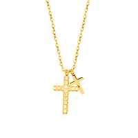 Dual Cross Necklace