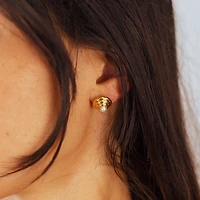 Croissant Pearl Studs