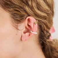 Gold Cartilage Butterfly Ear Cuff