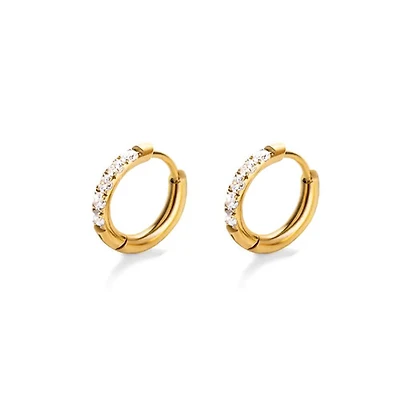 All Around Gems Mini Hoops