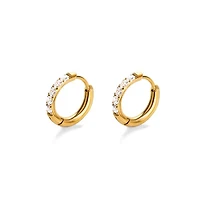 All Around Gems Mini Hoops