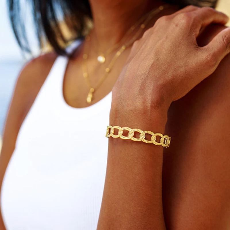 Hollow Chained Bangle