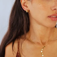 Croissant Pearl Studs