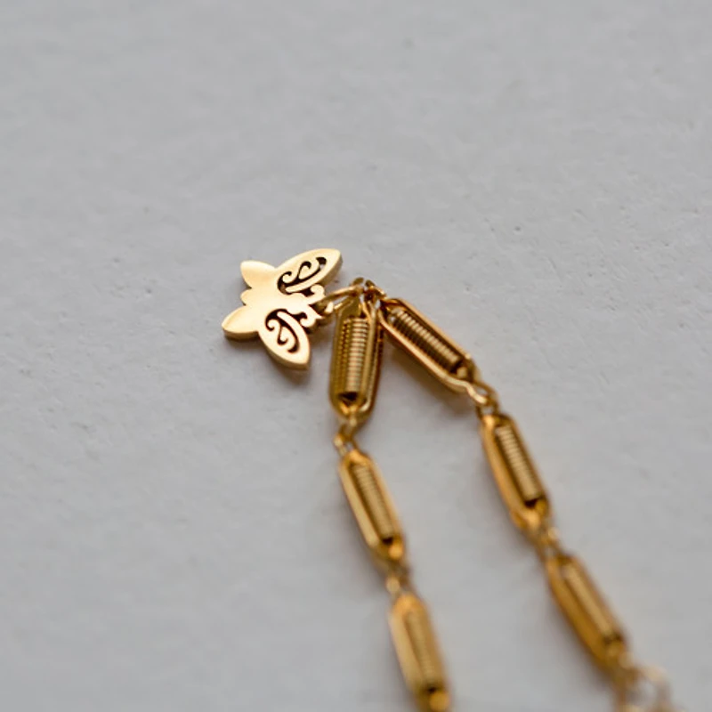 Butterfly Spring Chain Bracelet