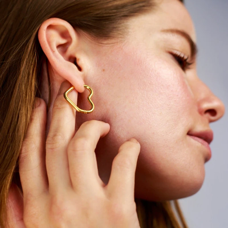 Round Heart Hoops
