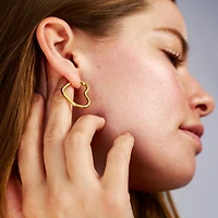 Round Heart Hoops
